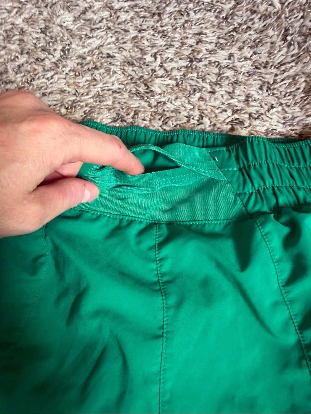 Nike Women's Green lined Running Shorts